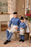 Baju Melayu Luxury Bespoke Fit - River Blue