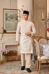 Baju Melayu Majestic Bespoke Fit - Sand Dollar