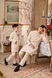 Baju Melayu Kids Majestic Bespoke Fit - Sand Dollar