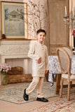 Baju Melayu Kids Majestic Bespoke Fit - Sand Dollar