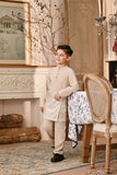 Baju Melayu Kids Majestic Bespoke Fit - Sand Dollar