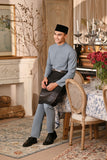 Baju Melayu Majestic Bespoke Fit - Ashley Blue