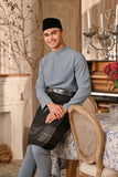 Baju Melayu Majestic Bespoke Fit - Ashley Blue