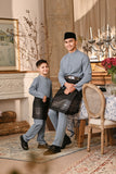 Baju Melayu Kids Majestic Bespoke Fit - Ashley Blue