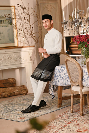 Baju Melayu Majestic Bespoke Fit - Off White