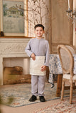 Baju Melayu Kids Luxury Bespoke Fit - Evening Haze