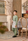 Baju Melayu Kids Luxury Bespoke Fit - Basil