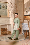 Baju Melayu Kids Luxury Bespoke Fit - Basil