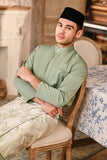 Baju Melayu Luxury Bespoke Fit - Basil