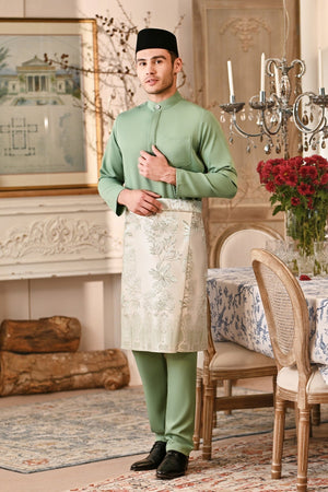 Baju Melayu Luxury Bespoke Fit - Mint