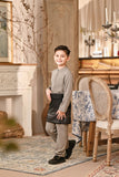 Baju Melayu Kids Luxury Bespoke Fit - Elephant Grey