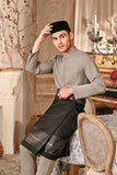 Baju Melayu Luxury Bespoke Fit - Elephant Grey