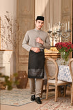 Baju Melayu Luxury Bespoke Fit - Elephant Grey