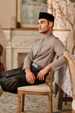 Baju Melayu Luxury Bespoke Fit - Elephant Grey