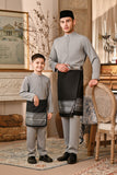 Baju Melayu Kids Luxury Bespoke Fit - Limestone