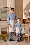 Baju Melayu Kids Luxury Bespoke Fit - Eventide Blue