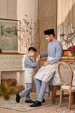 Baju Melayu Kids Luxury Bespoke Fit - Eventide Blue