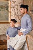 Baju Melayu Kids Luxury Bespoke Fit - Eventide Blue