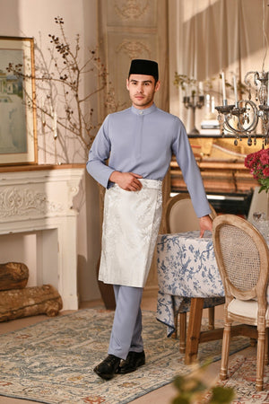 Baju Melayu Luxury Bespoke Fit - Eventide Blue