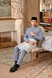 Baju Melayu Luxury Bespoke Fit - Tempest Blue