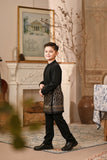 Baju Melayu Kids Luxury Bespoke Fit - Black