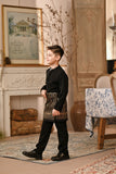 Baju Melayu Kids Luxury Bespoke Fit - Black