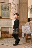 Baju Melayu Kids Luxury Bespoke Fit - Black