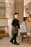 Baju Melayu Kids Luxury Bespoke Fit - Black