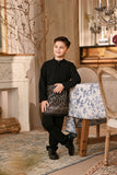 Baju Melayu Kids Luxury Bespoke Fit - Black