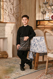 Baju Melayu Kids Luxury Bespoke Fit - Black