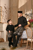 Baju Melayu Kids Luxury Bespoke Fit - Black