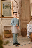 Baju Melayu Kids Majestic Bespoke Fit - Mineral Blue