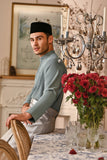 Baju Melayu Majestic Bespoke Fit - Mineral Blue