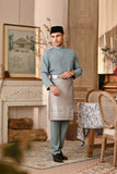 Baju Melayu Majestic Bespoke Fit - Mineral Blue