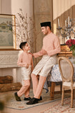 Baju Melayu Majestic Bespoke Fit - Coral Buff