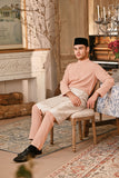Baju Melayu Majestic Bespoke Fit - Coral Buff