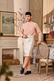 Baju Melayu Majestic Bespoke Fit - Coral Buff