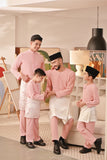 Baju Melayu Teluk Belanga Deluxe Smart Fit - Blush Pink