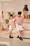 Baju Melayu Teluk Belanga Deluxe Smart Fit - Blush Pink