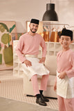 Baju Melayu Teluk Belanga Deluxe Smart Fit - Blush Pink