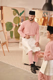 Baju Melayu Teluk Belanga Deluxe Smart Fit - Blush Pink