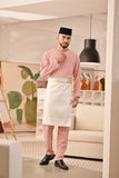 Baju Melayu Teluk Belanga Deluxe Smart Fit - Blush Pink