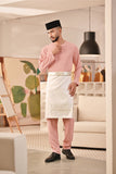 Baju Melayu Teluk Belanga Deluxe Smart Fit - Blush Pink