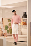 Baju Melayu Teluk Belanga Deluxe Smart Fit - Blush Pink