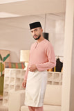 Baju Melayu Teluk Belanga Deluxe Smart Fit - Blush Pink