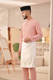 Baju Melayu Teluk Belanga Deluxe Smart Fit - Blush Pink