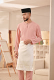 Baju Melayu Teluk Belanga Deluxe Smart Fit - Blush Pink