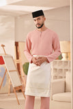 Baju Melayu Teluk Belanga Deluxe Smart Fit - Blush Pink