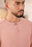 Baju Melayu Teluk Belanga Deluxe Smart Fit - Blush Pink