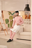 Baju Melayu Teluk Belanga Deluxe Smart Fit - Blush Pink